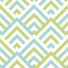 Pattern stripe seamless green two tone and white colors. Chevron stripe abstract background vector.