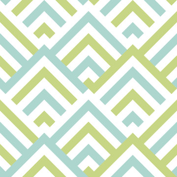 Pattern stripe seamless green two tone and white colors. Chevron stripe abstract background vector.