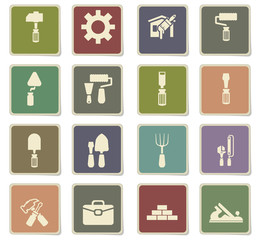 work tools icon set