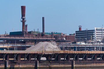 steel factory detail