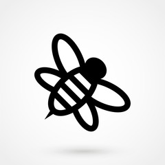 bee icon vector