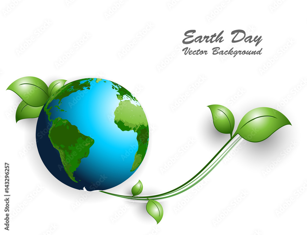 Poster earth day vector background. backdrop for april event. elements for your design. eps10
