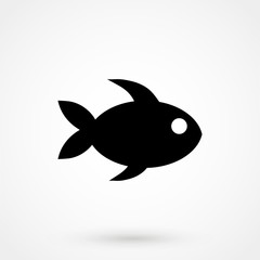 Obraz premium Fish vector icon
