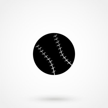 Pictogram ball baseball icon