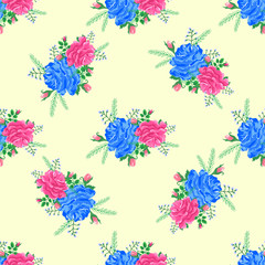 rose cute seamless pattern5-01