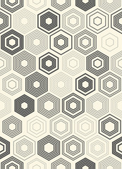 Fototapeta na wymiar Seamless Hexagon Pattern