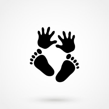 hand foot icon.