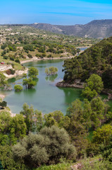 Obraz na płótnie Canvas Kurium dam panorama, Cyprus