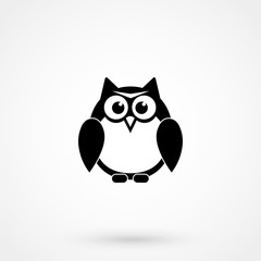 Obraz premium Vector images of owl on a white background.