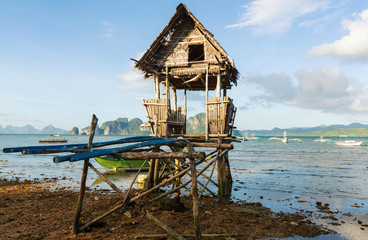 Fototapeta na wymiar Village in Palawan