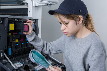 reading the printer's manual