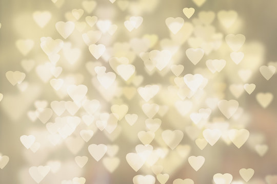 abstract heart bokeh background