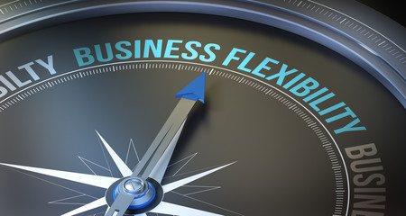 Business Flexibility / Compass - obrazy, fototapety, plakaty