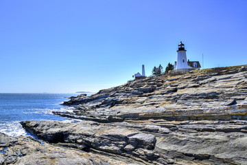 Fototapeta na wymiar Pemaquid Lighthouse in Maine