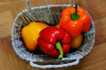 Mixed fresh peppers Fresh sweet