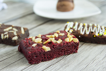 Homemade chocolate brownie