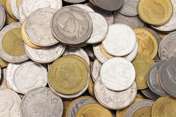 coin taxture. thailand. background