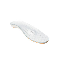 orthopedic insoles on white background