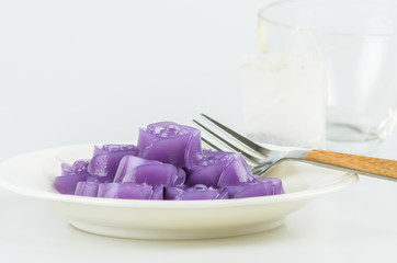 Thai dessert,call Khanom Chan in Thai