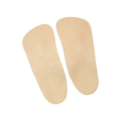orthopedic insoles on white background