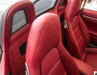 Red car seat