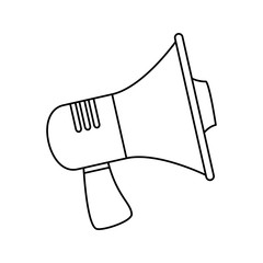 megaphone sound isolated icon vector illustration design