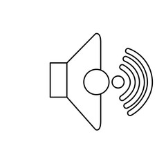 megaphone sound isolated icon vector illustration design