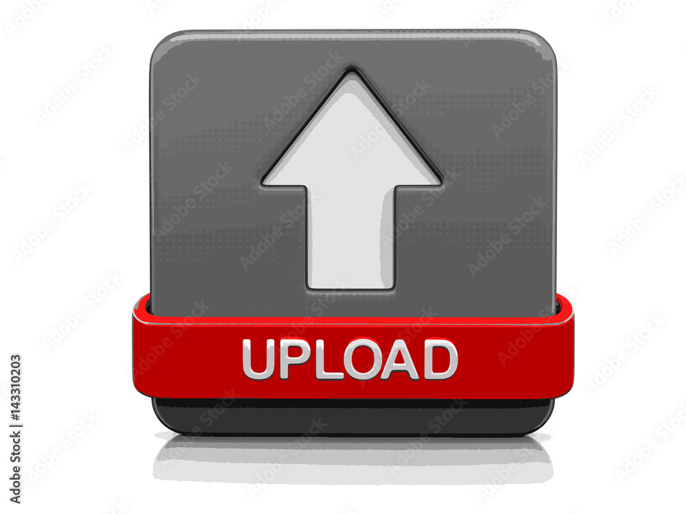 Poster sign upload. image with clipping path