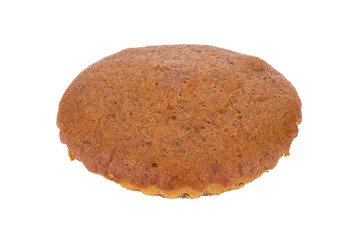 banana cake isolated on white background