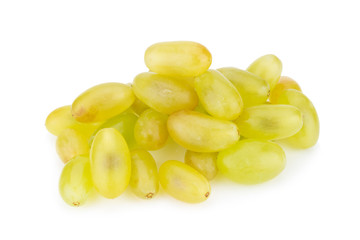 green grapes isolated on white background