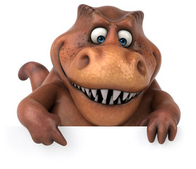 Fun Trex - 3D Illustration © Julien Tromeur