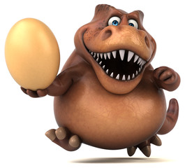 Naklejka premium Fun Trex - 3D Illustration