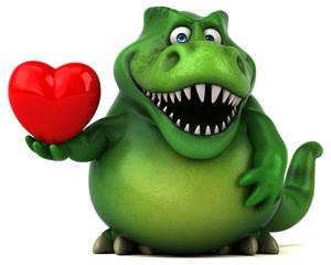 Fun dinosaur - 3D Illustration © Julien Tromeur