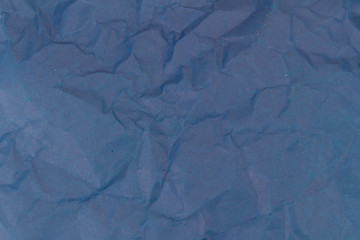 blue crumpled paper texture background