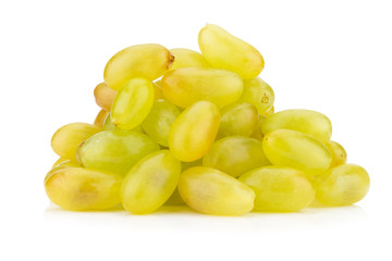 green grapes isolated on white background