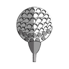 golf sport ball isolated icon vector illustration design
