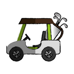 Fototapeta premium golf cart isolated icon vector illustration design