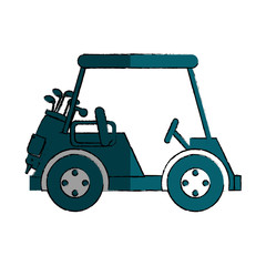 golf cart isolated icon vector illustration design