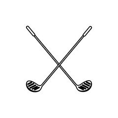 golf club isolated icon vector illustration design