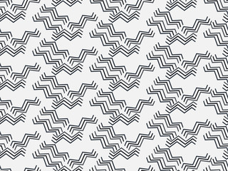 Seamless pattern with broken lines. Geometric abstract background. Vector illustration