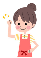 Fototapeta premium エプロン 女性