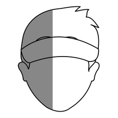 golf player head avatar icon vector illustration design