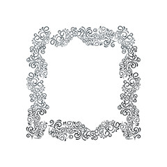elegant cute frame icon vector illustration design