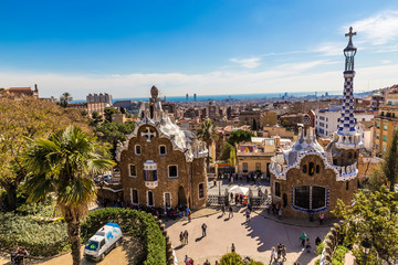 View From Park Guell - Barcelona, Catalonia, Spain