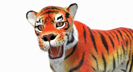 Cartoon Tiger 3d