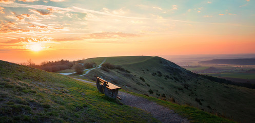 Sonnenaufgang am Hesselberg, Mittelfranken
