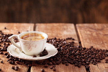 Cup of coffee.