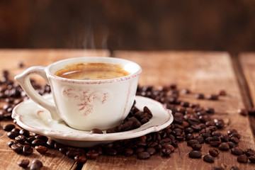 Cup of coffee.