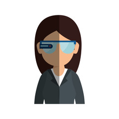 gamer with virtual reality glasses vector illustration design