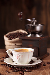 Cup of coffee.